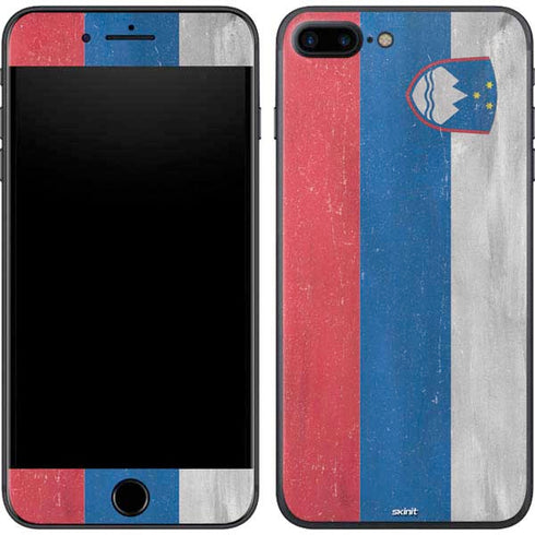 Slovenia Flag Distressed iPhone 8 Plus Skin